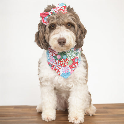 Peppermint Swirl Dog Bandana