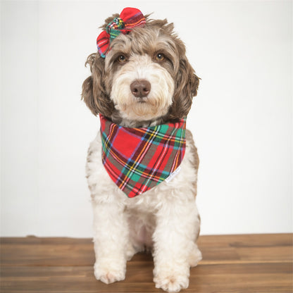 Holiday Plaid Dog Bandana - Flannel