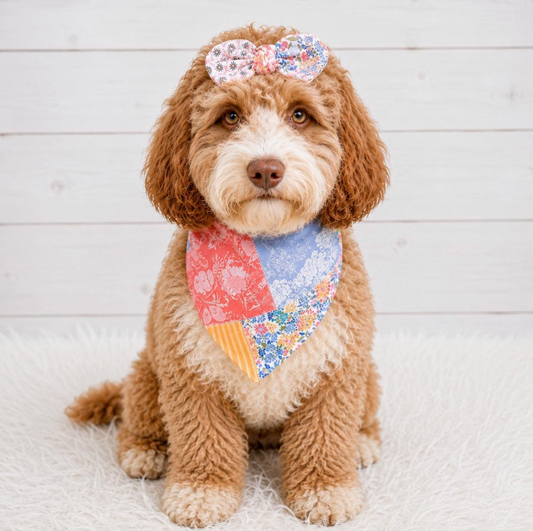 Boho Patchwork Dog Bandana