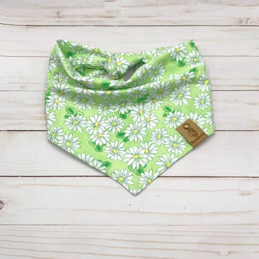 Green Daisy Dog Bandana