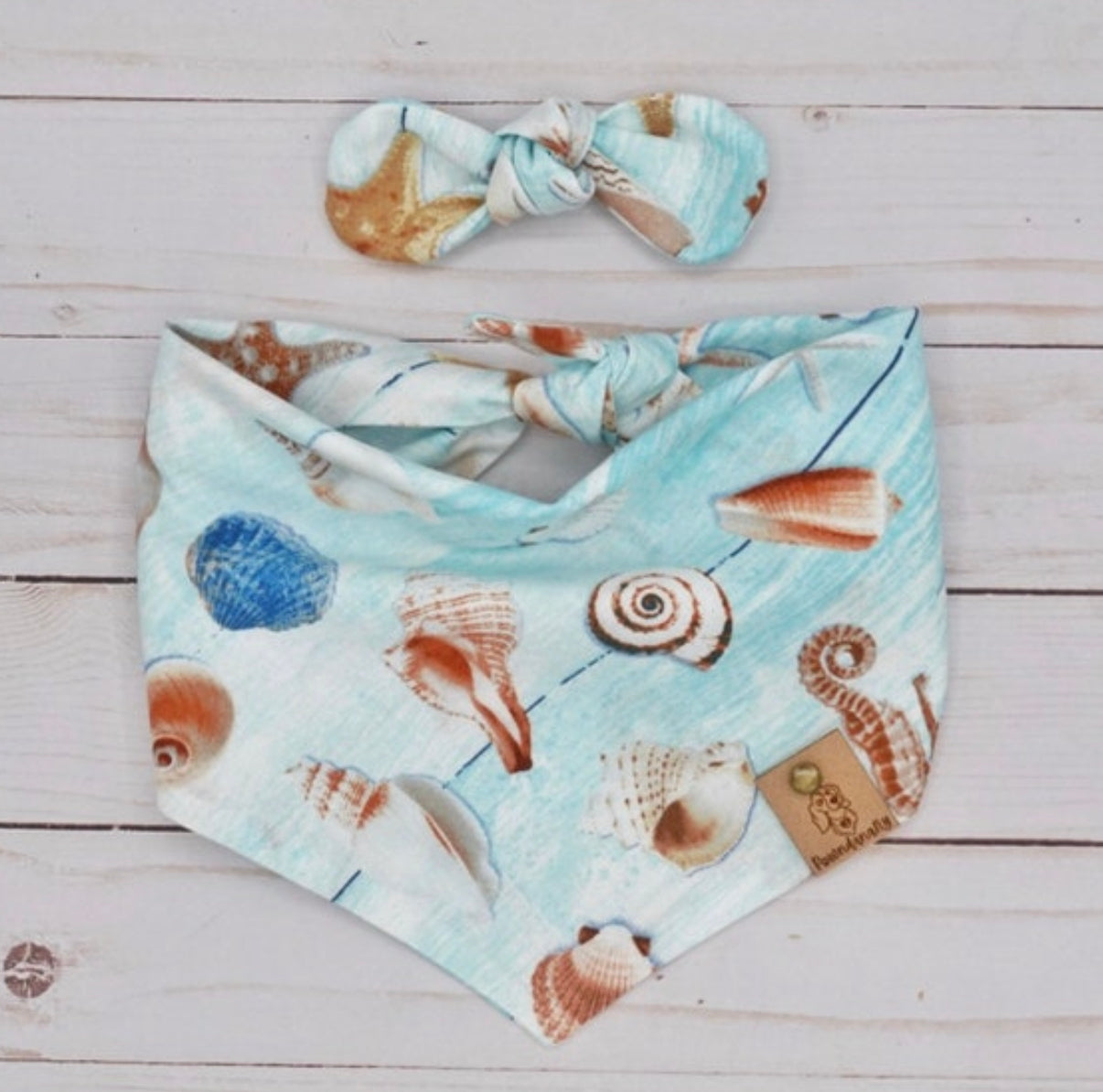 Seashells Dog Bandana