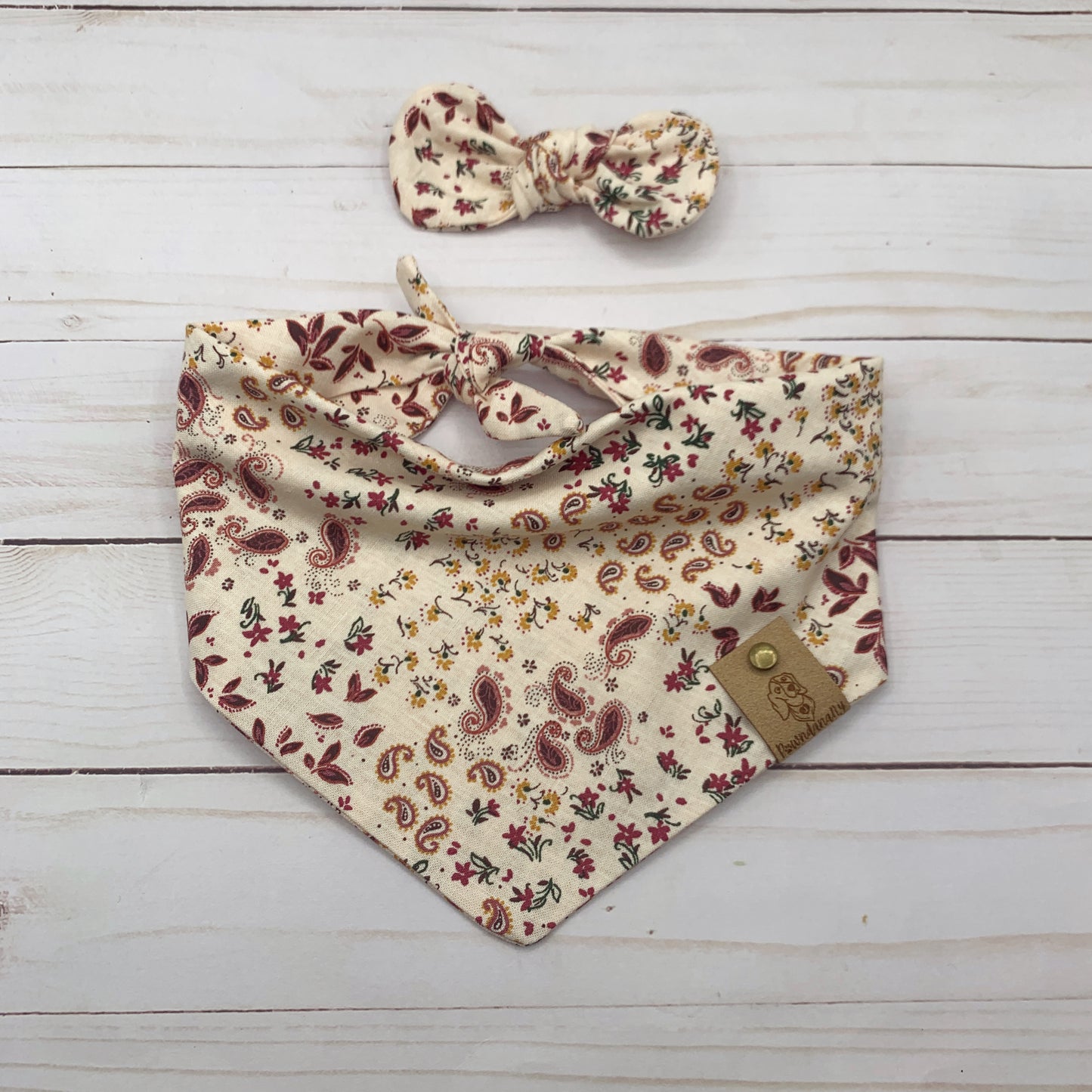 Paisley & Floral Dog Bandana