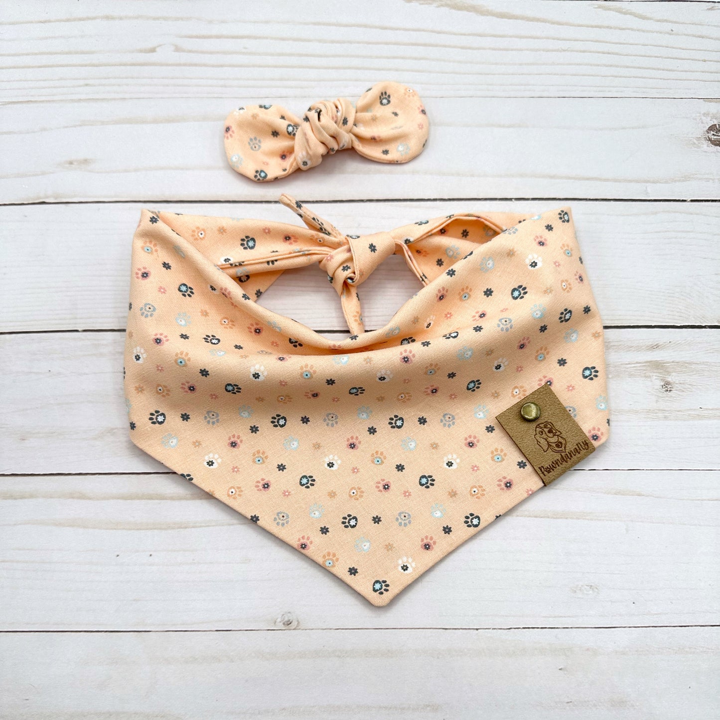 Peachy Paws Dog Bandana