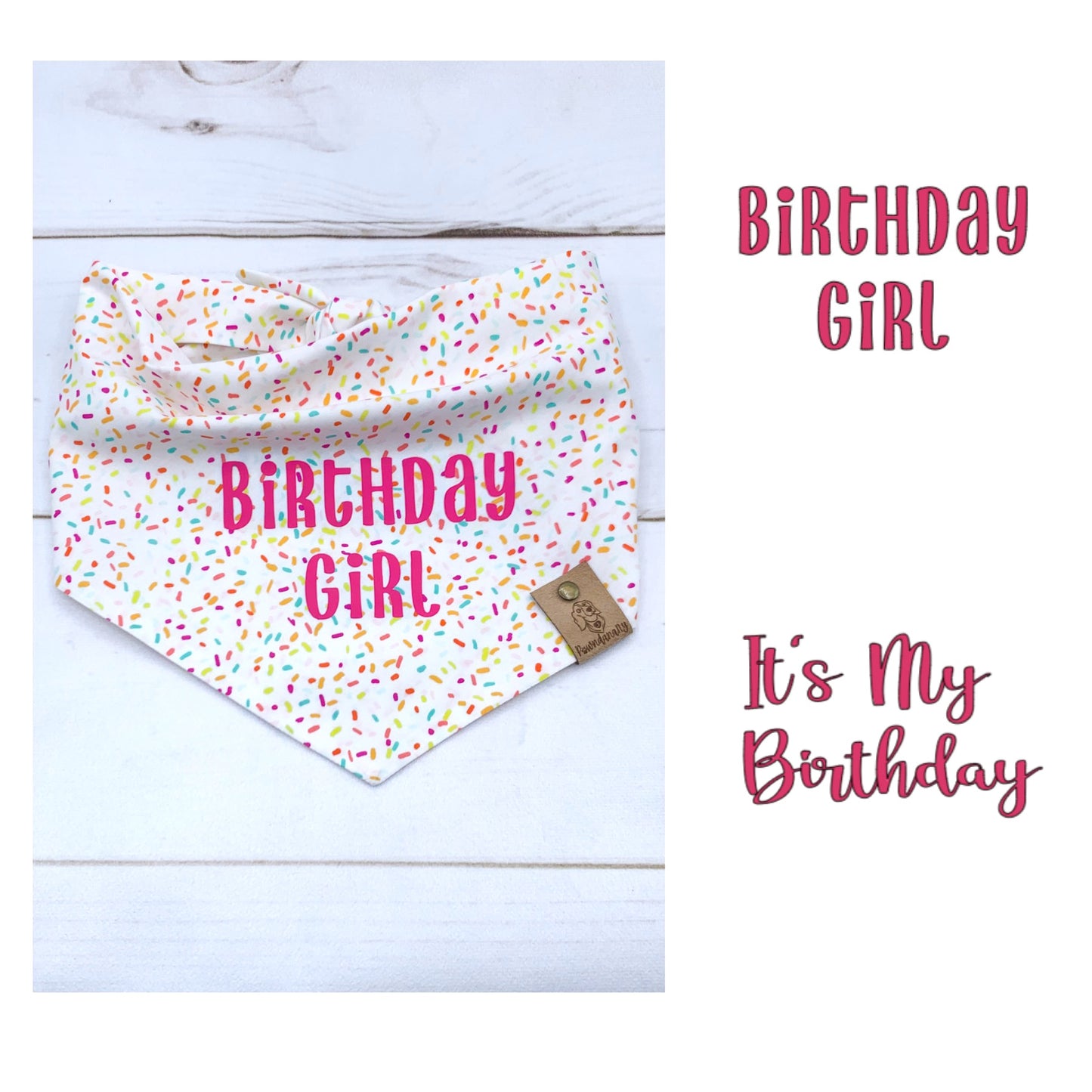 Birthday Dog Bandana - Girl