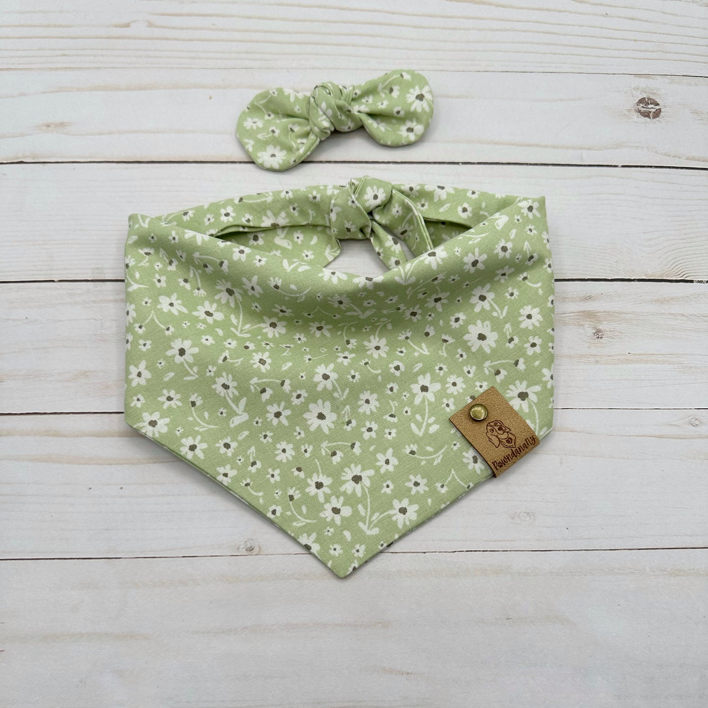 Sage Floral Dog Bandana