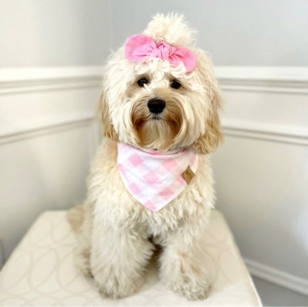 Pink Buffalo Dog Bandana