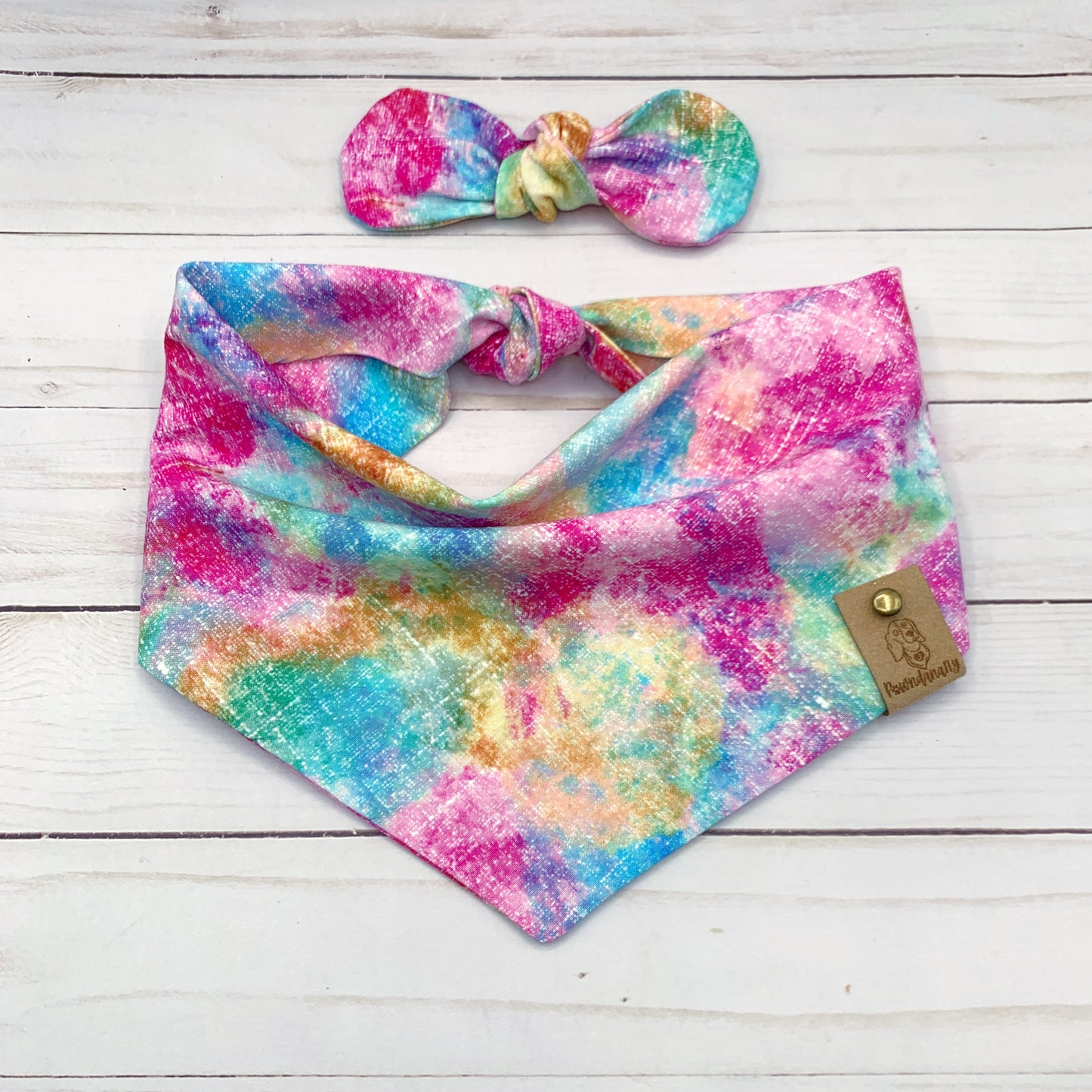 Rainbow Splash Dog Bandana