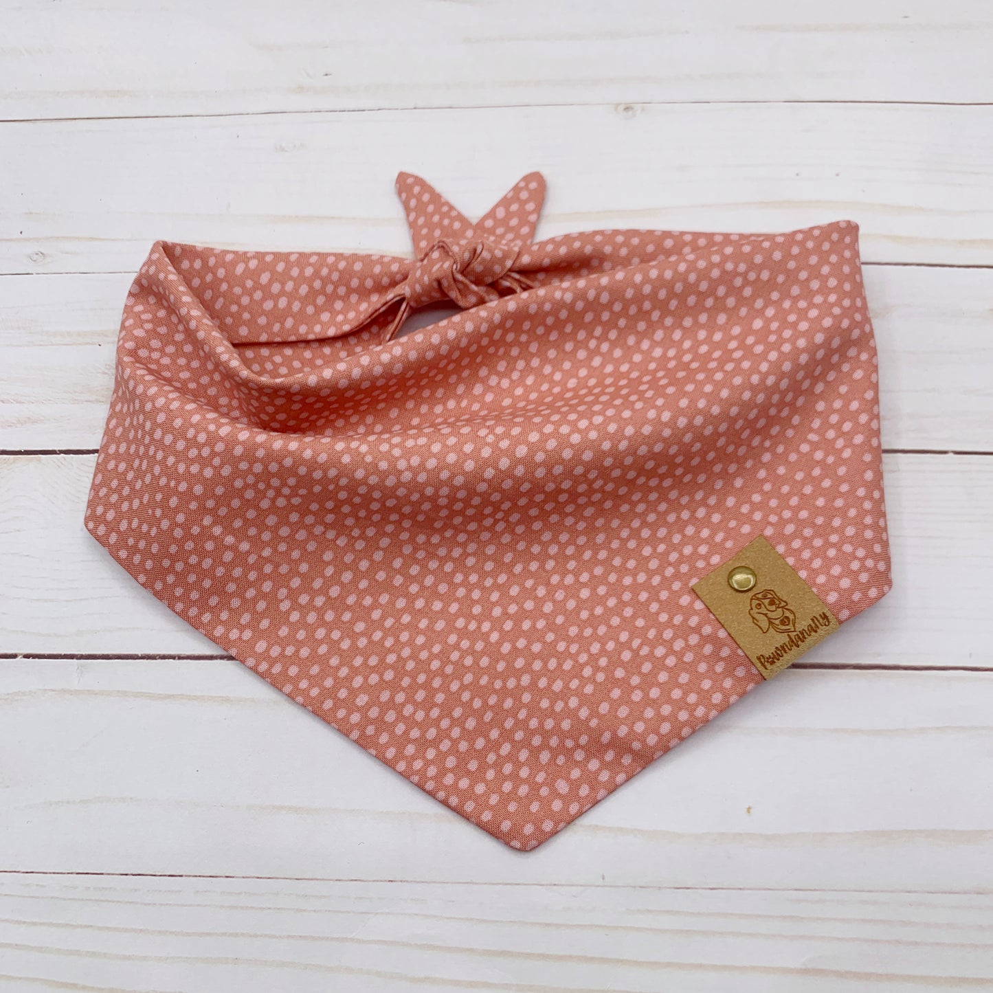 Mauve Dot Dog Bandana