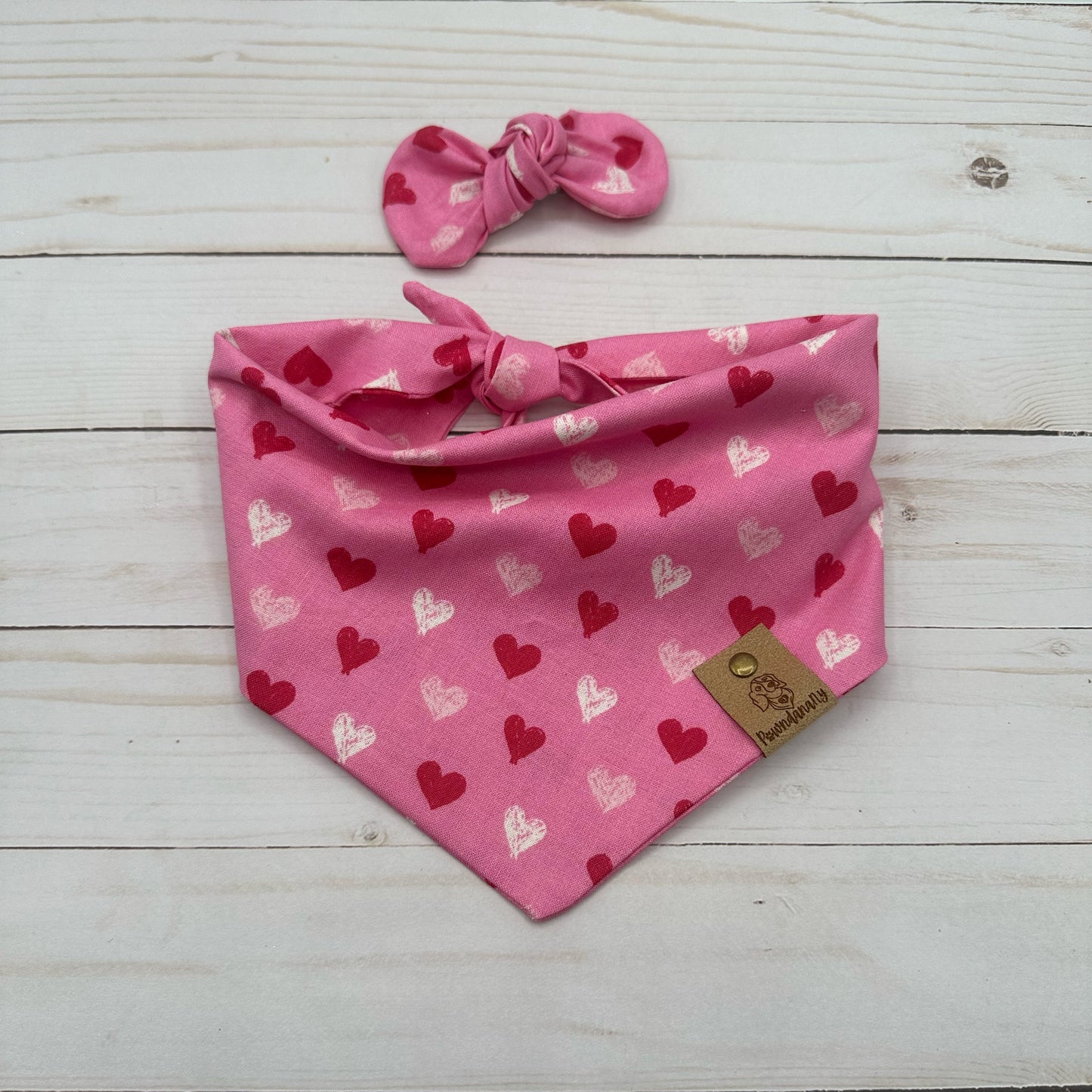 Hearts Valentine Dog Bandana