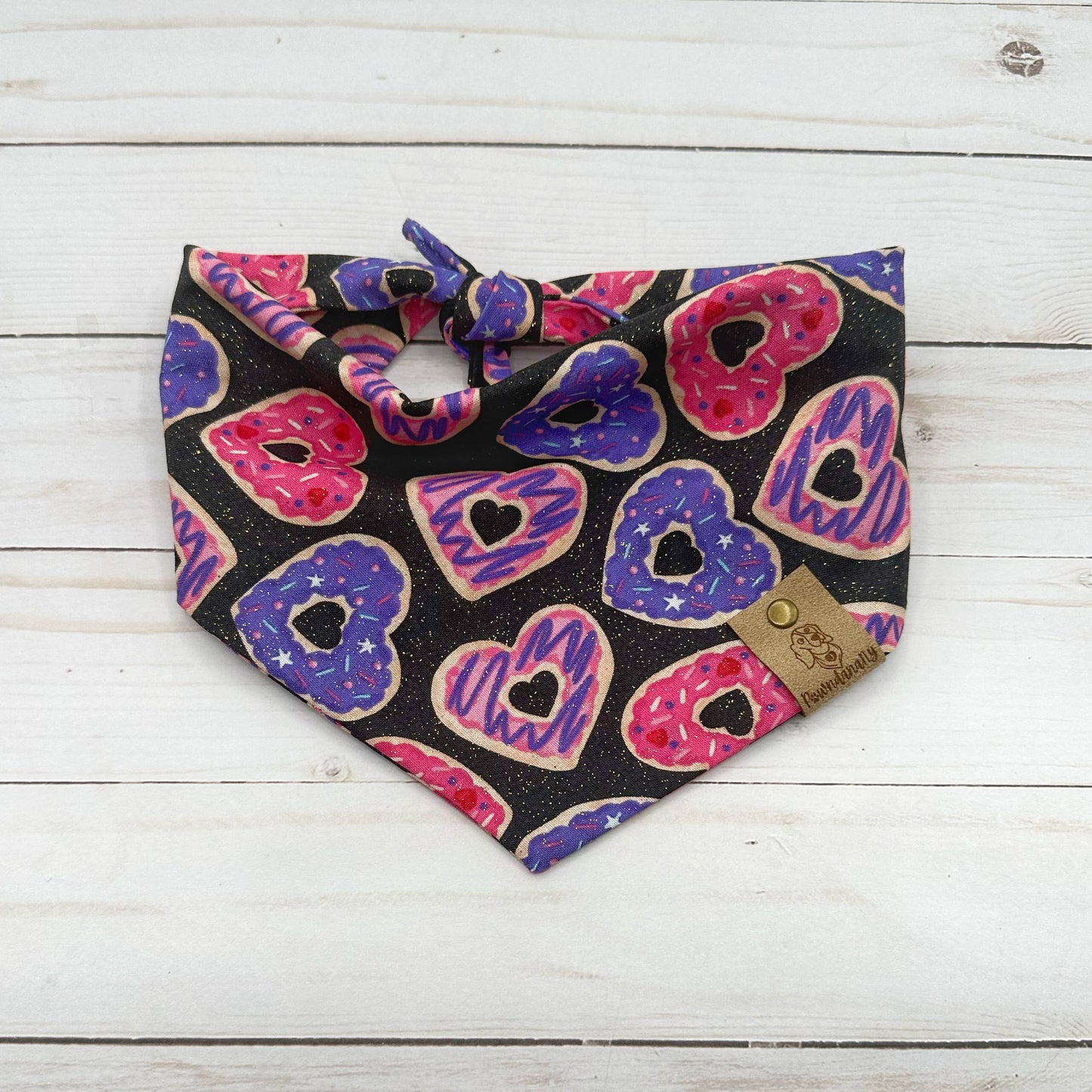 Cookie Hearts Valentine Dog Bandana